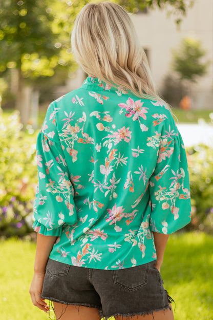 floral long sleeve shirt