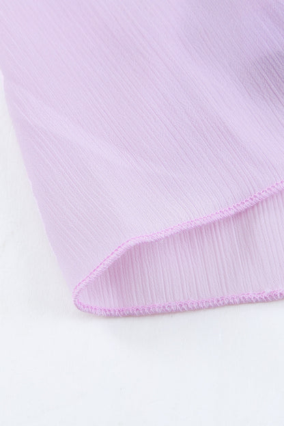 Printed Waist Strap V Neck Long Sleeved Mini Dress