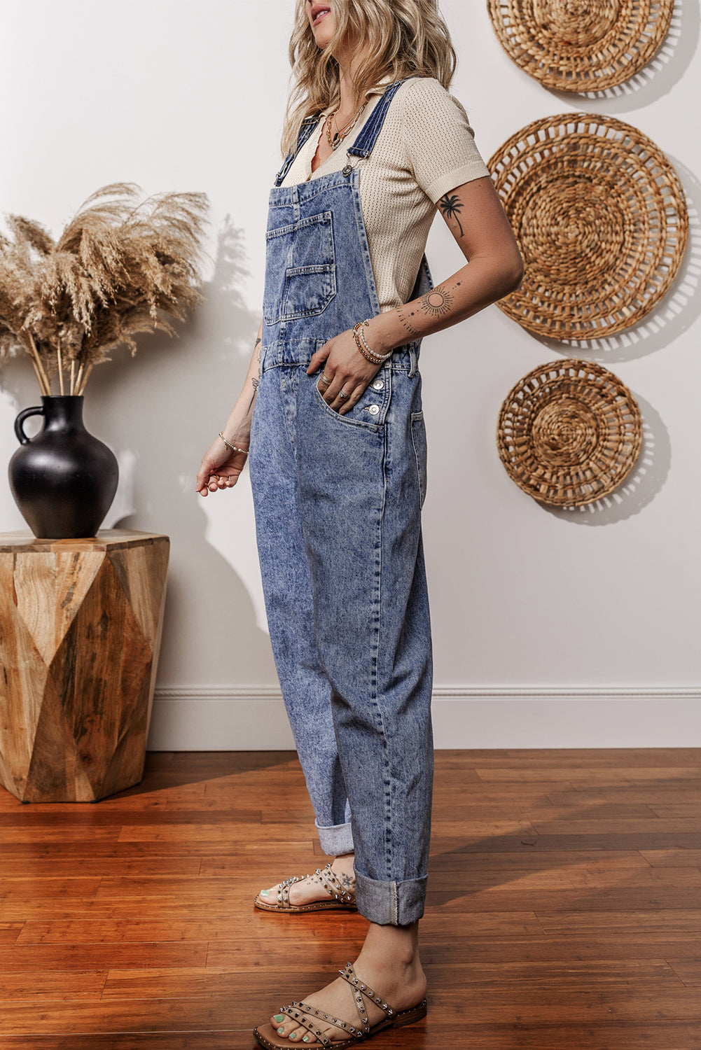 ladies denim jumpsuit
