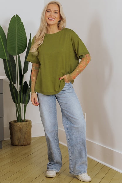 long sleeve patchwork top