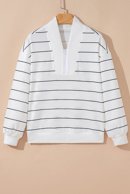 striped print pullover