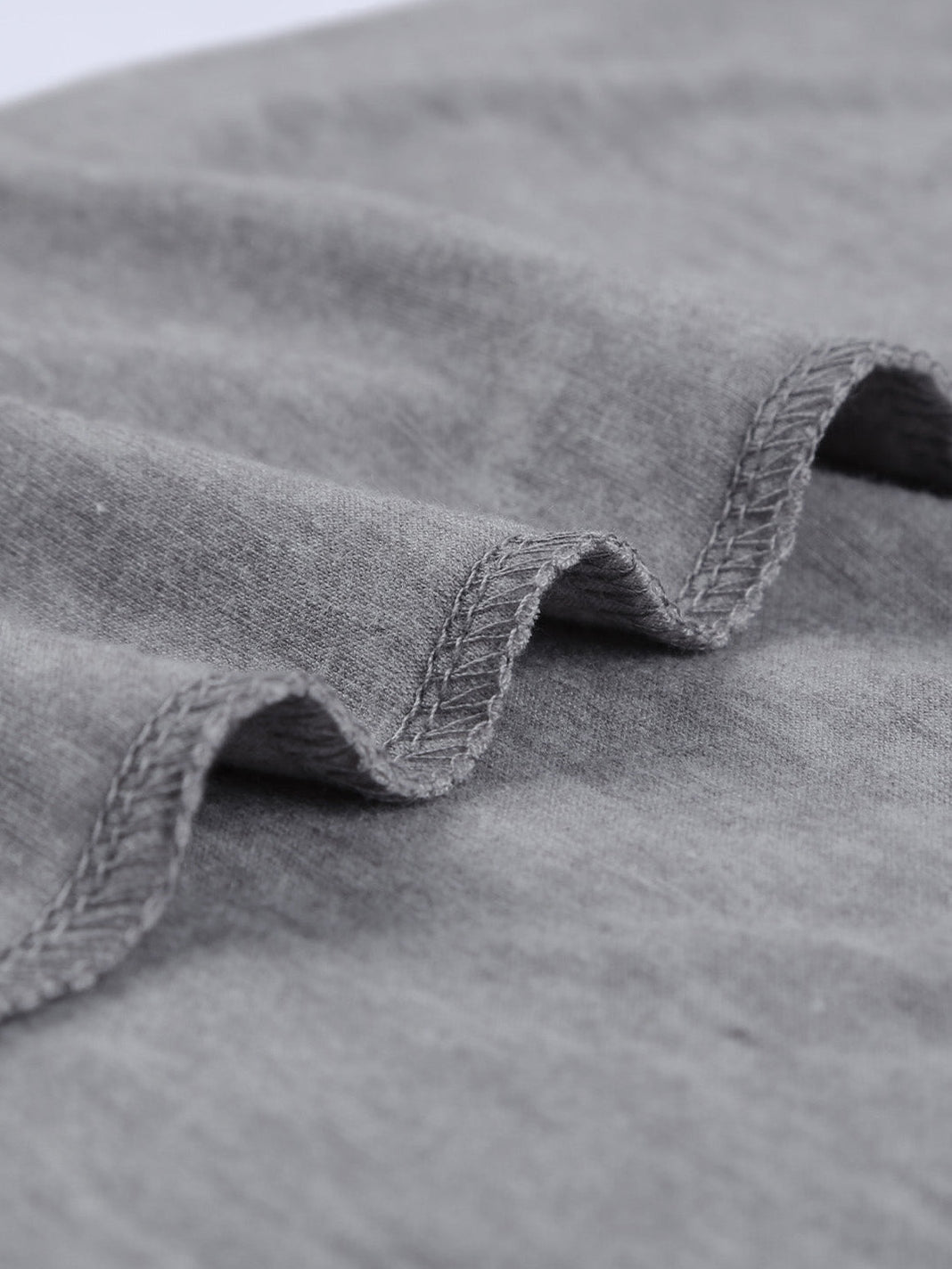 Gray Knit Lace Detail Cap Sleeve Top