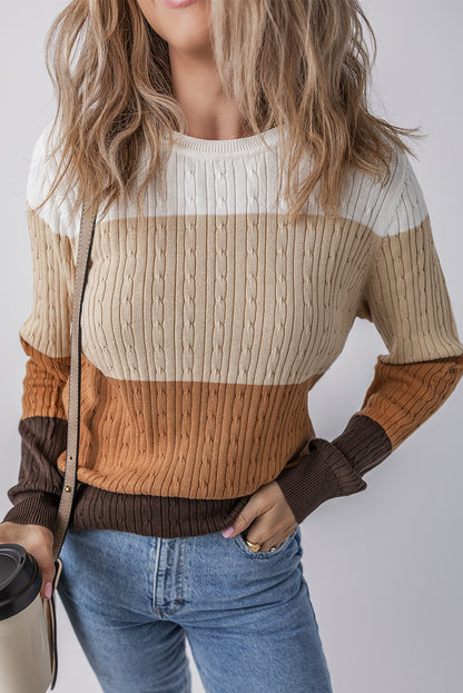 colorblock sweater