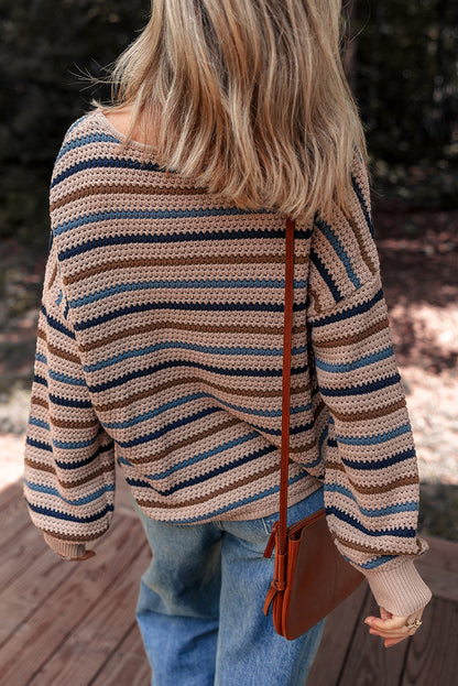 striped knitted sweater