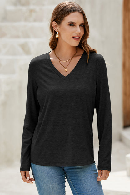 black long sleeve top