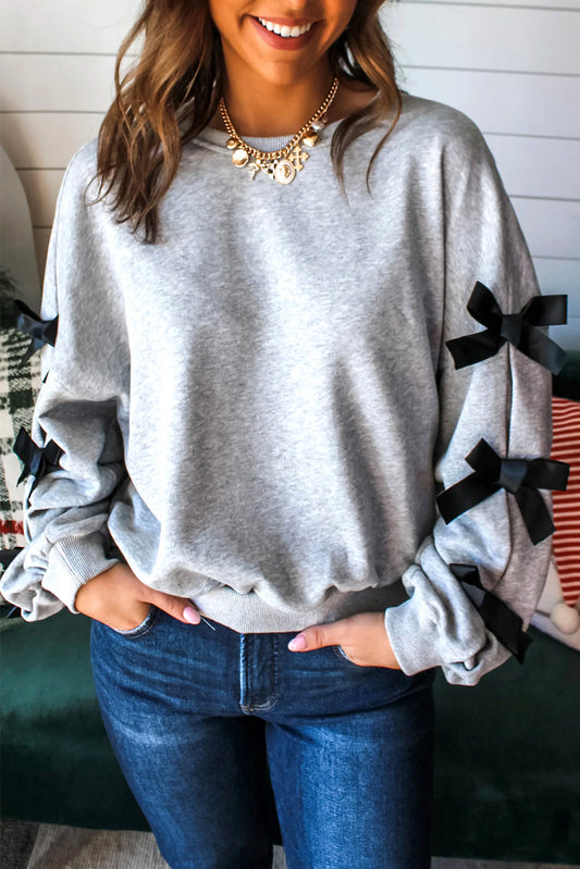 ribbon bow sweatshirt