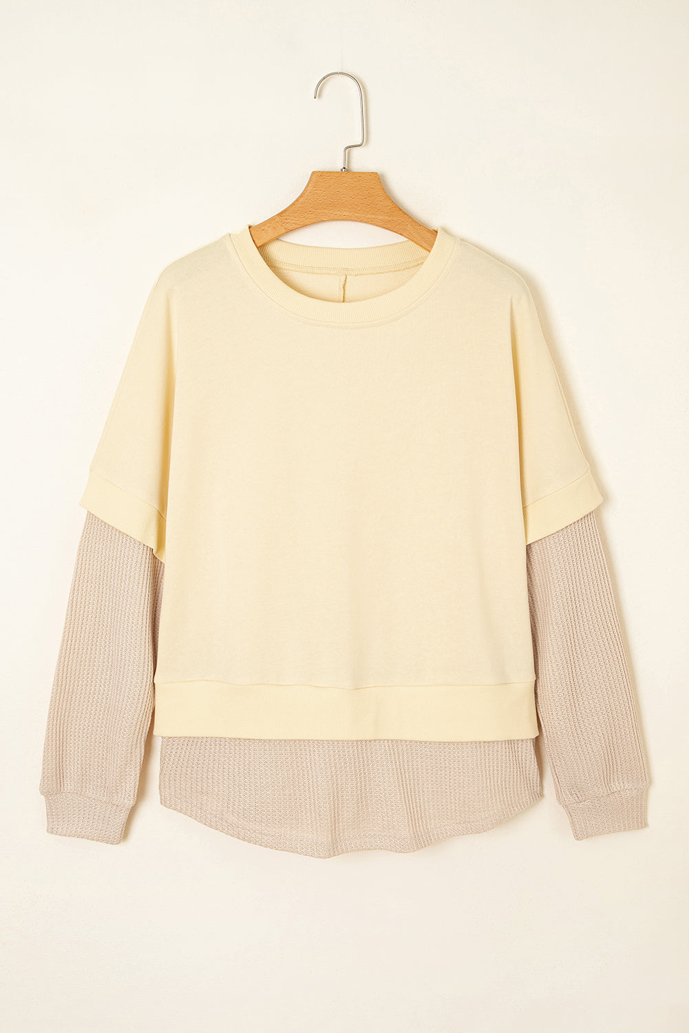 2 in 1 patchwork sweatshirt
