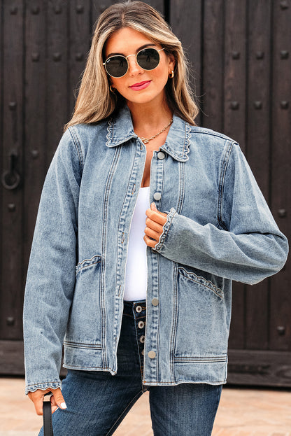 button up denim jacket