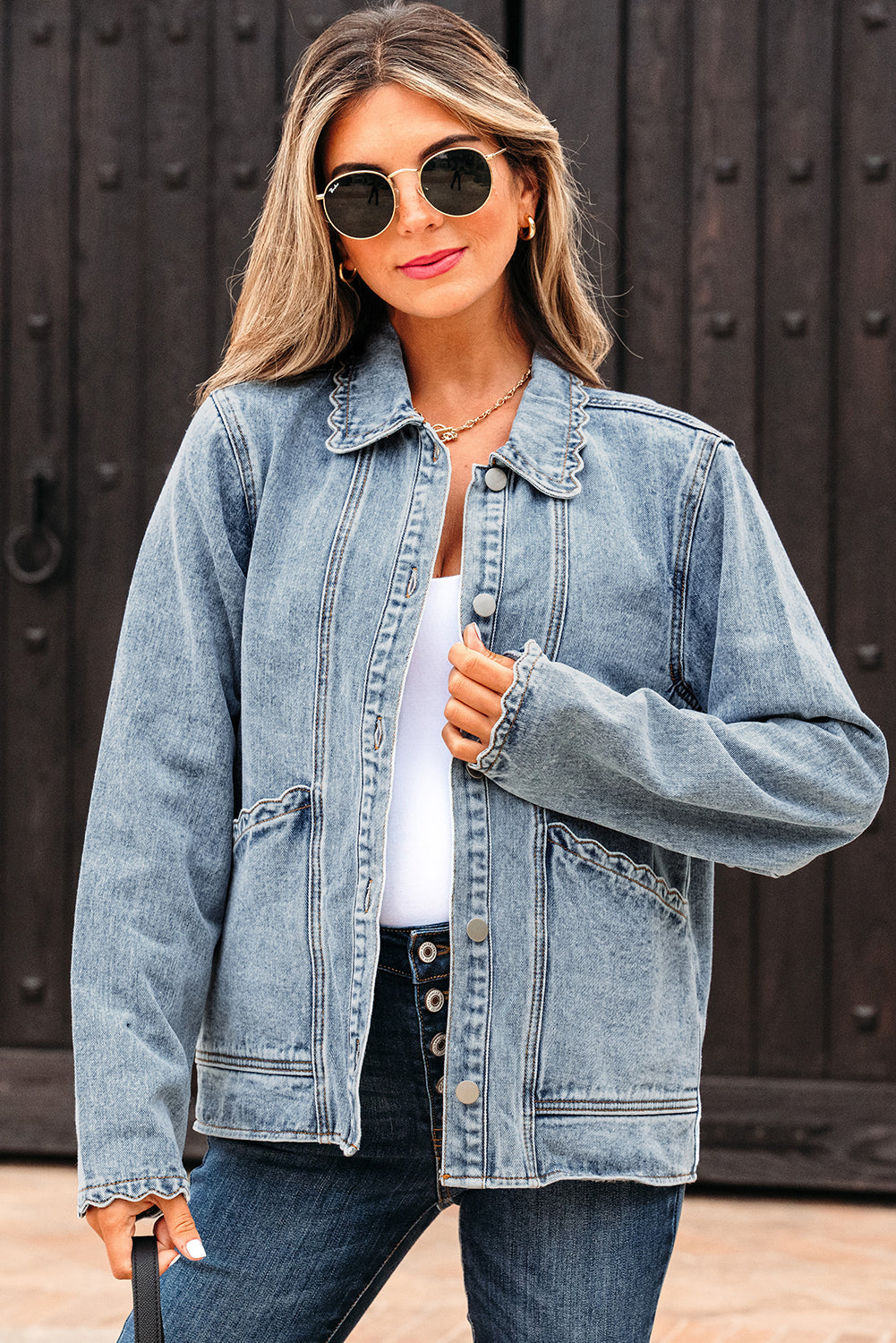 button up denim jacket