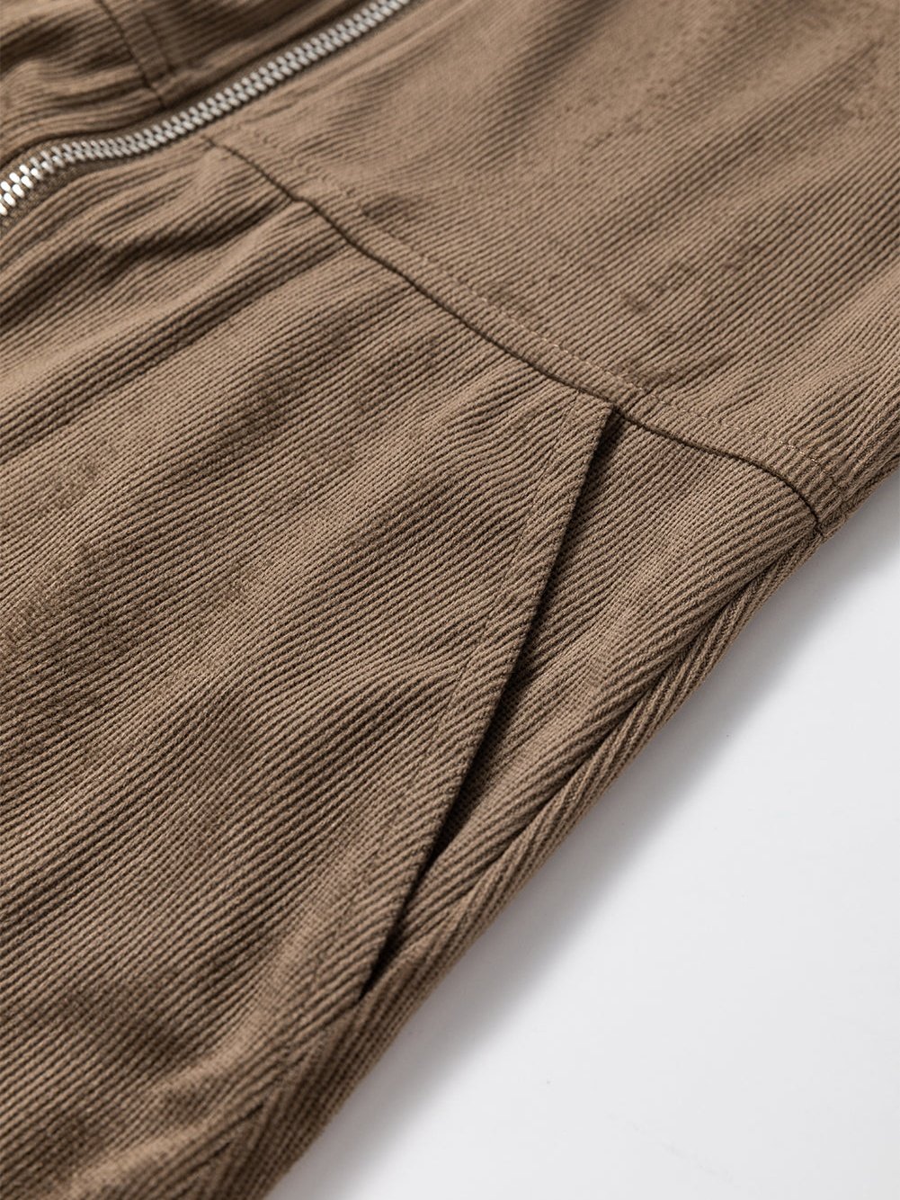 Zip Pocket Leather Strap Dress