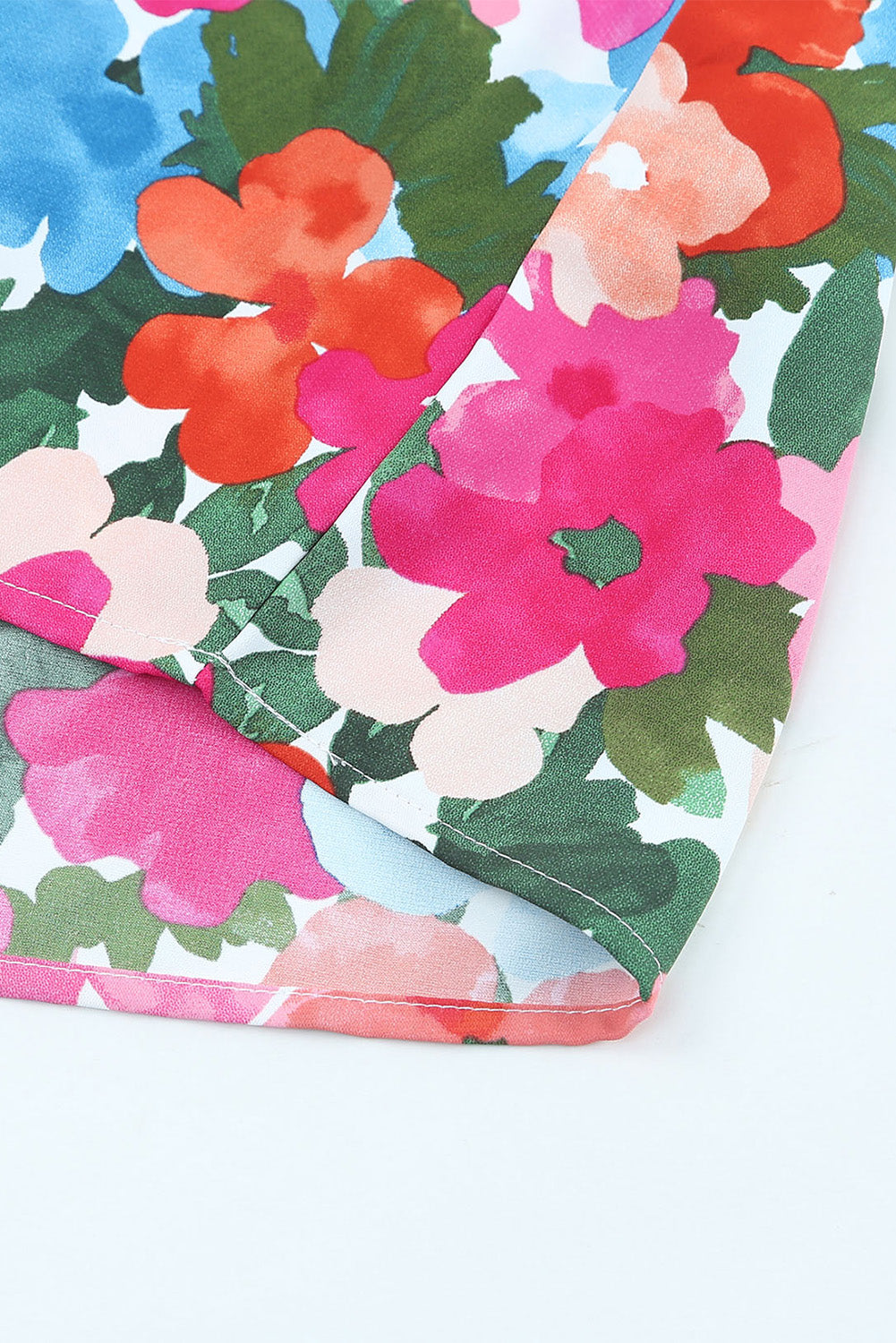 Floral Off Shoulder Ruffle Sleeve Blouse