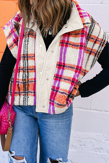 plaid jacket vest