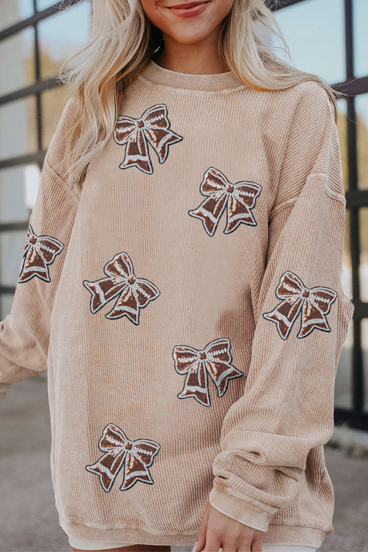 sequin graphic sweatshirt