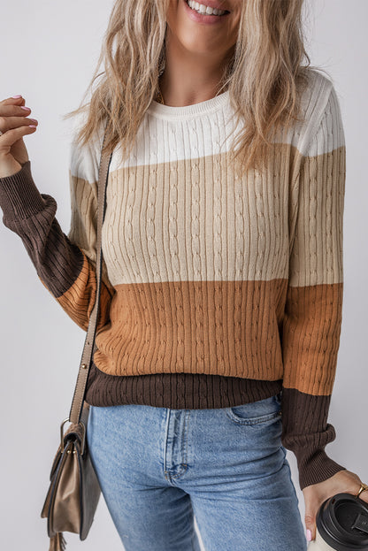 colorblock sweater