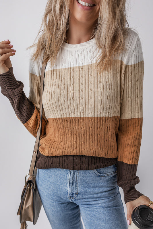colorblock sweater