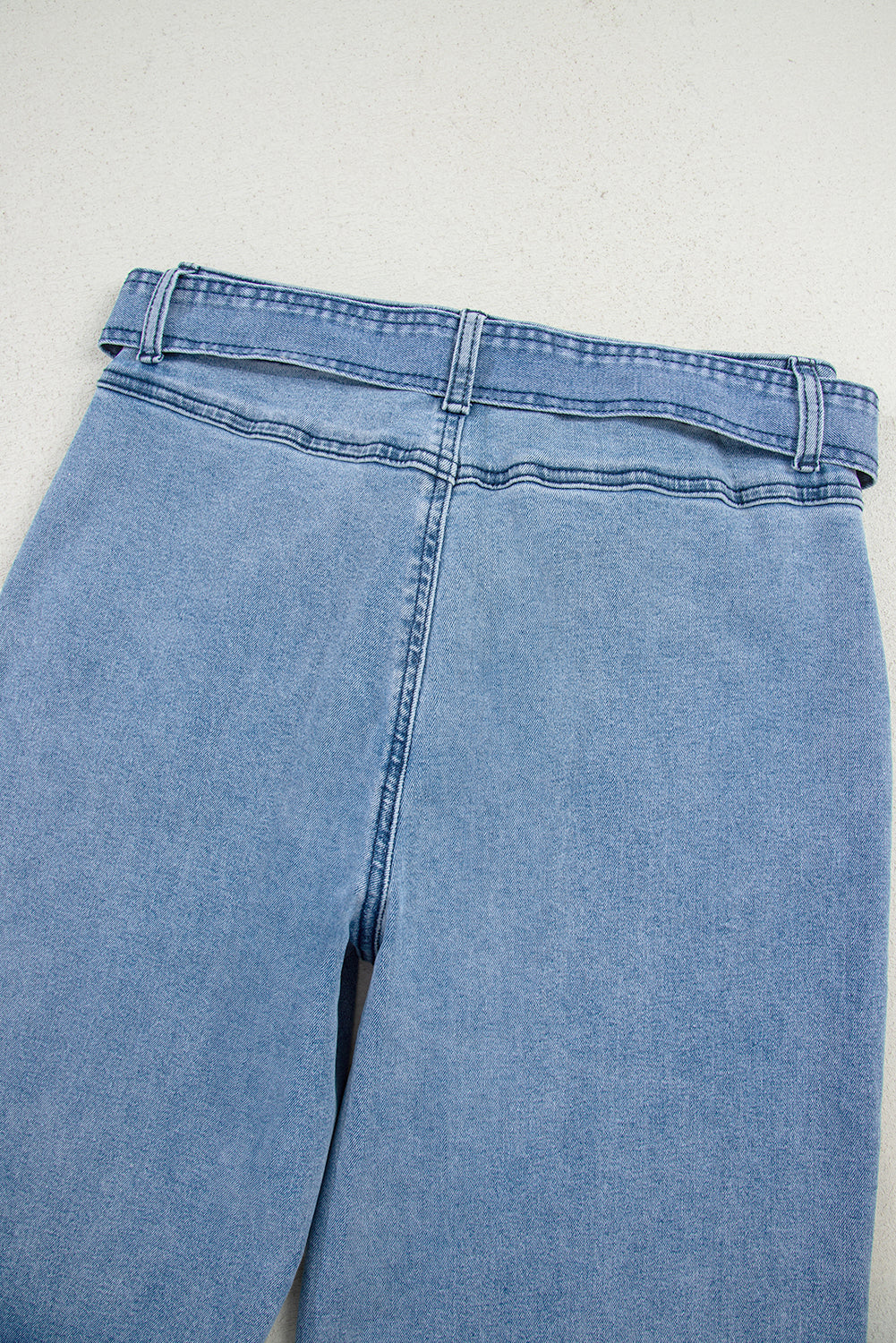 blue wide leg jeans