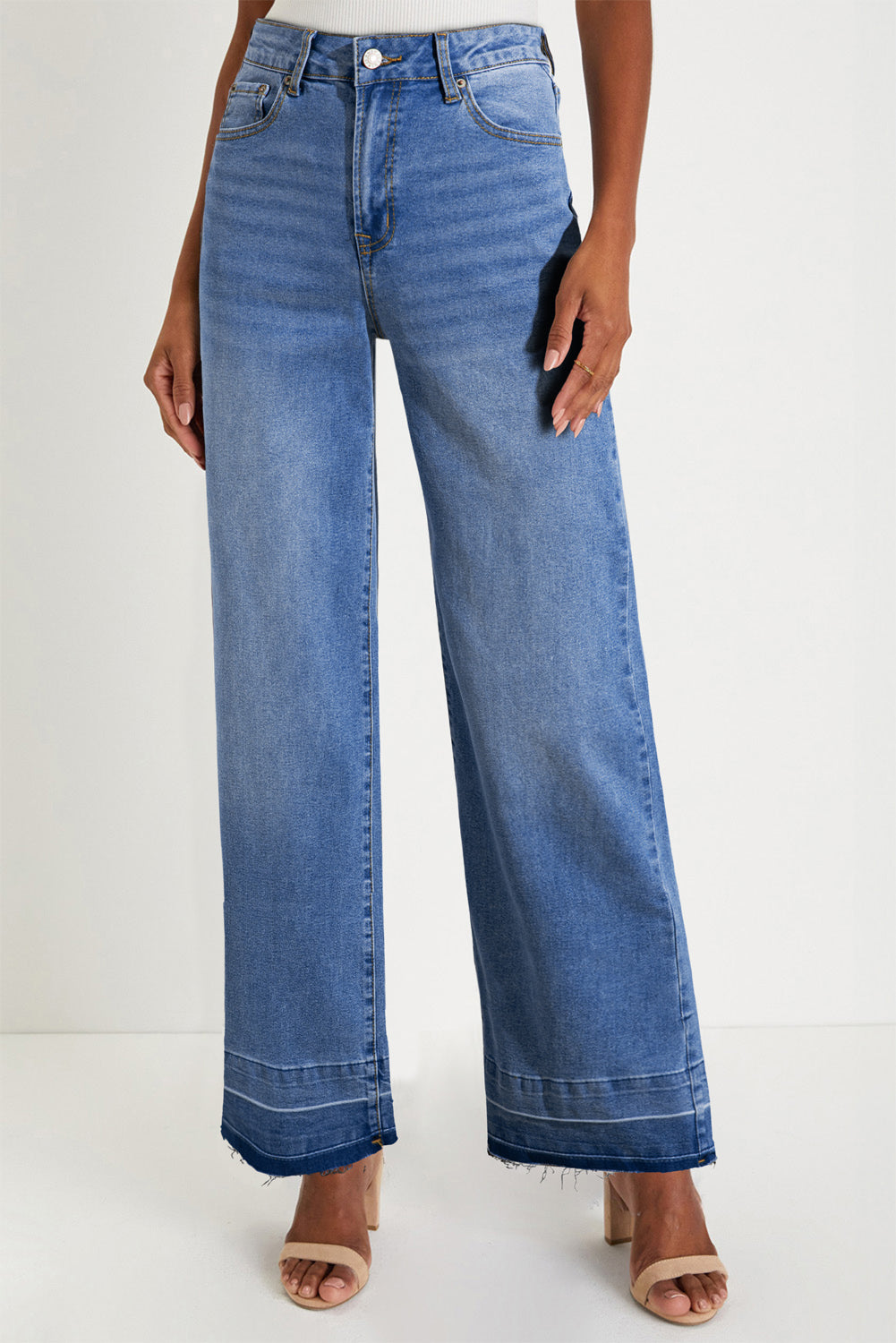 blue loose jeans