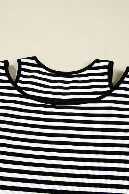 stripe long sleeve top