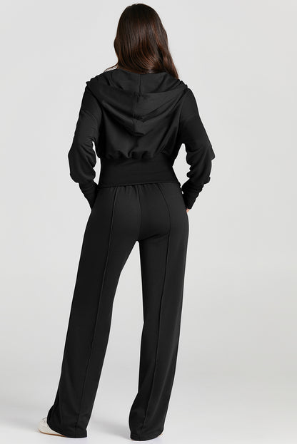 black 2pcs tracksuit