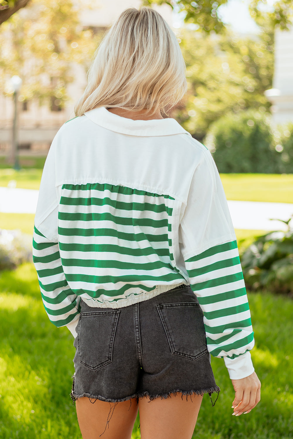 stripe pullover