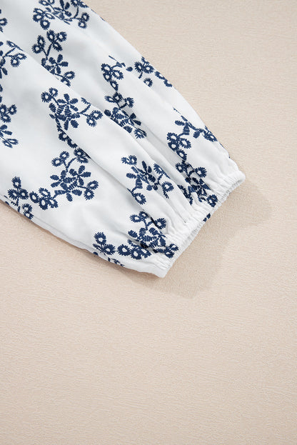 lace patchwork blouse