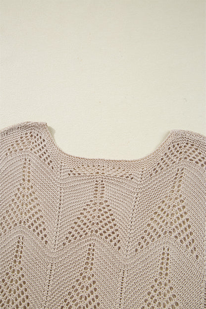 crochet hollow out sweater