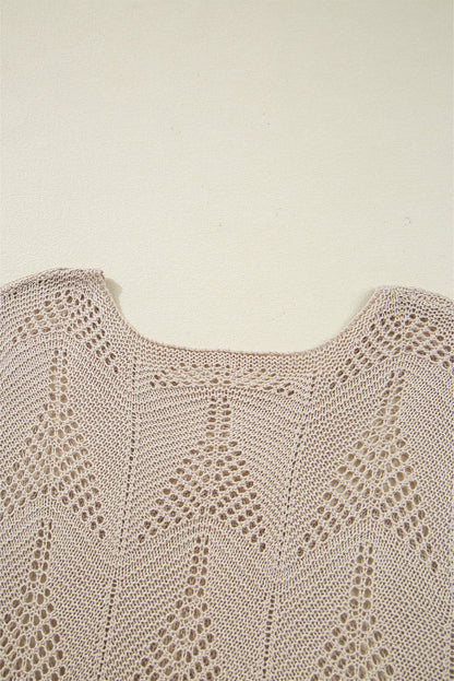 crochet hollow out sweater