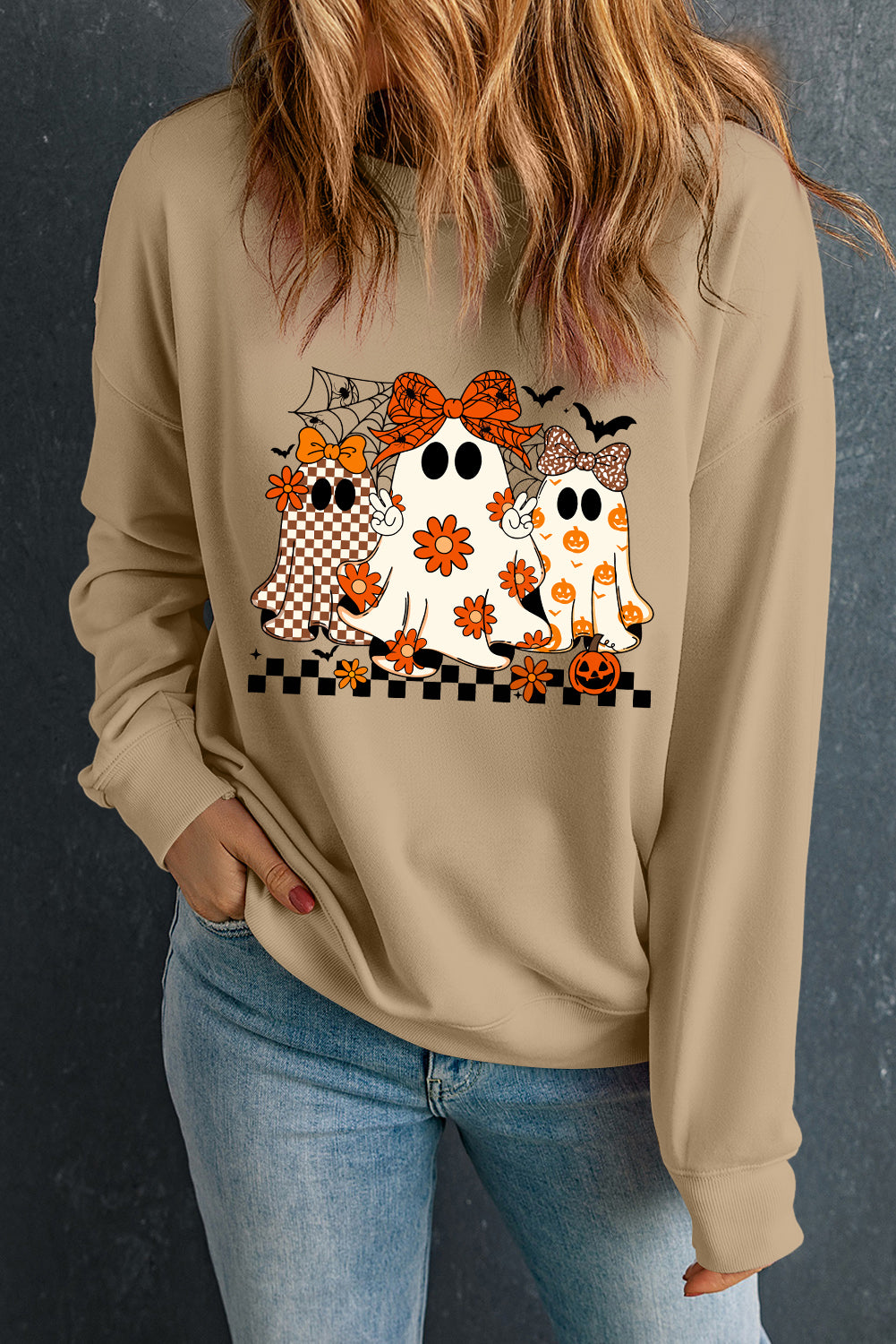halloween graphic sweatshirt