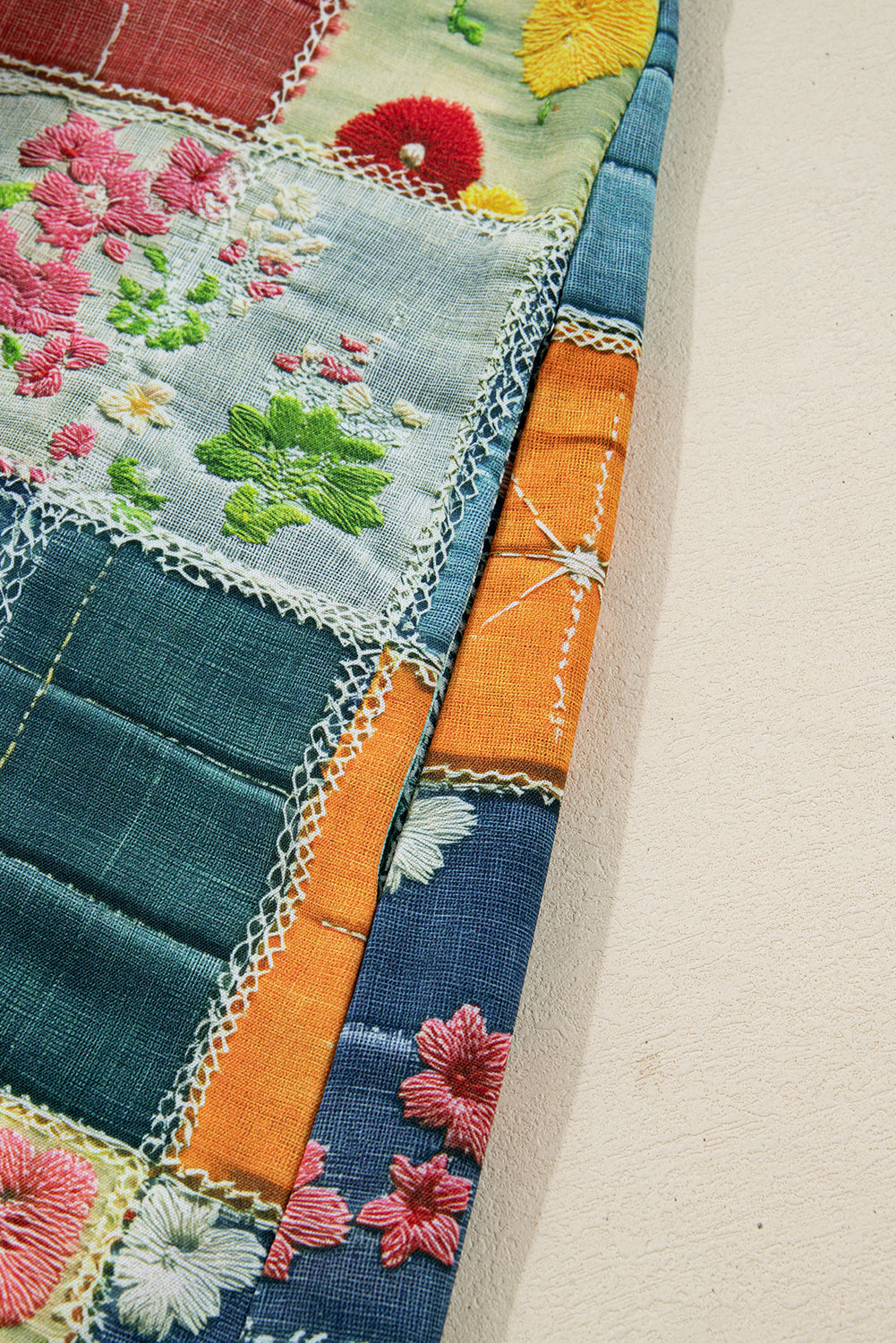 floral checkered dress