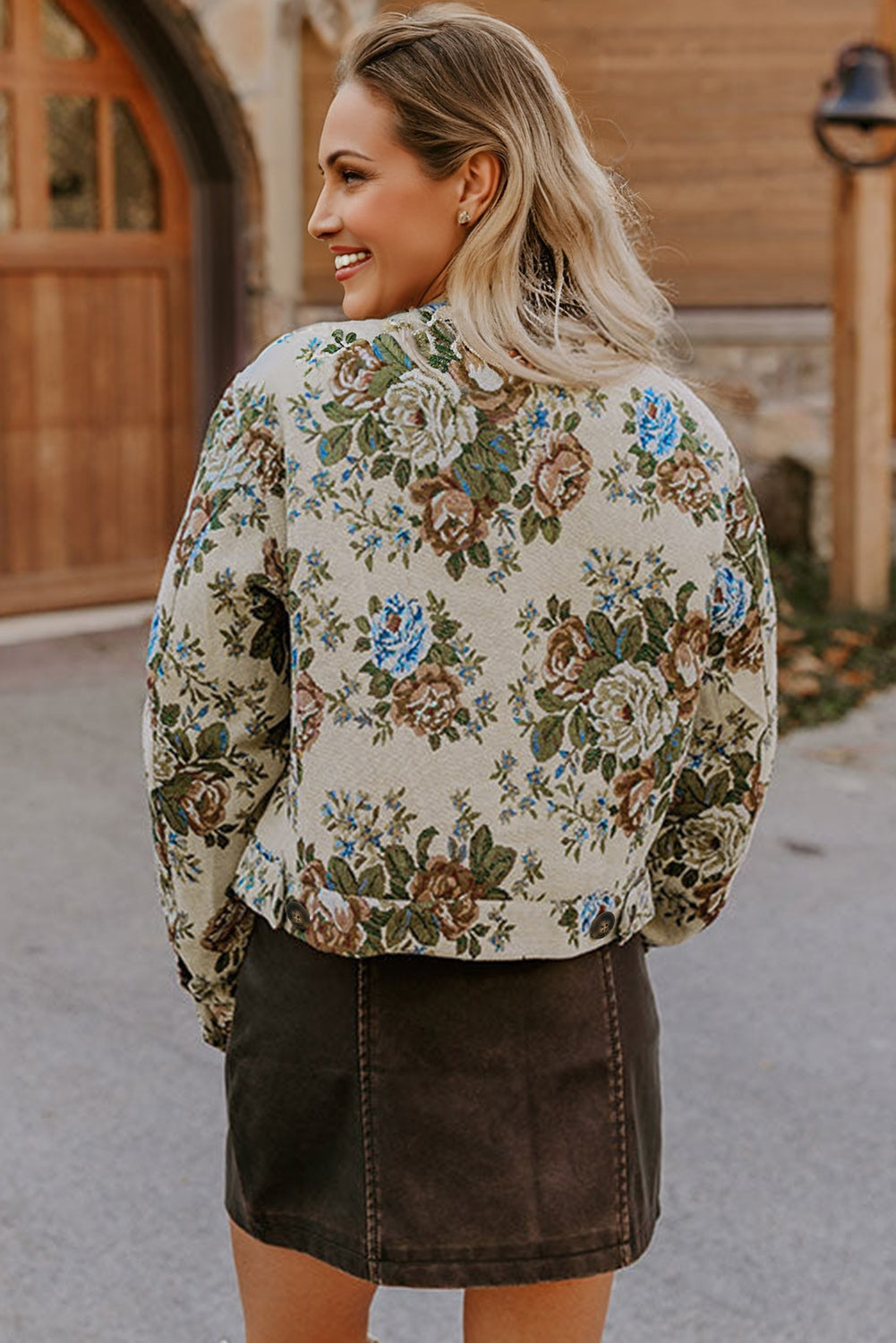 vintage floral jacket