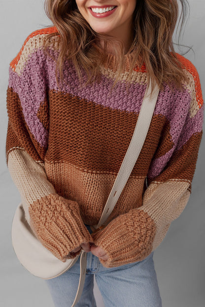 colorblock sweater