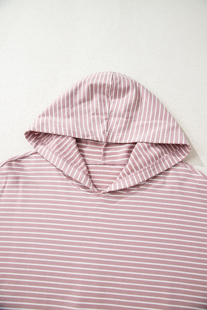 stripe print hoodie