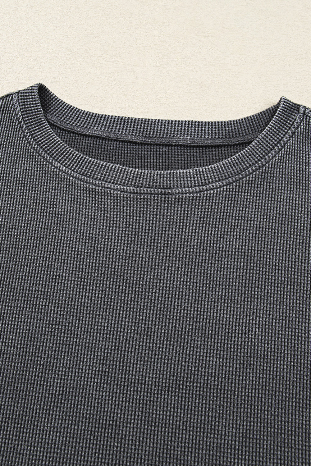 waffle long sleeve top