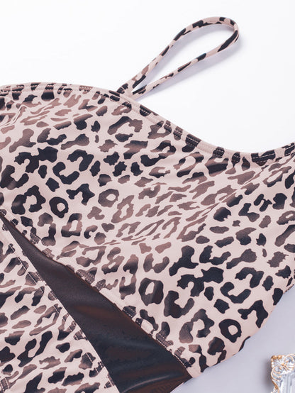 Black Mesh Cutout One-shoulder Monokini