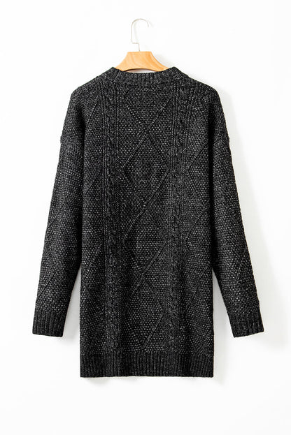 black knit dress