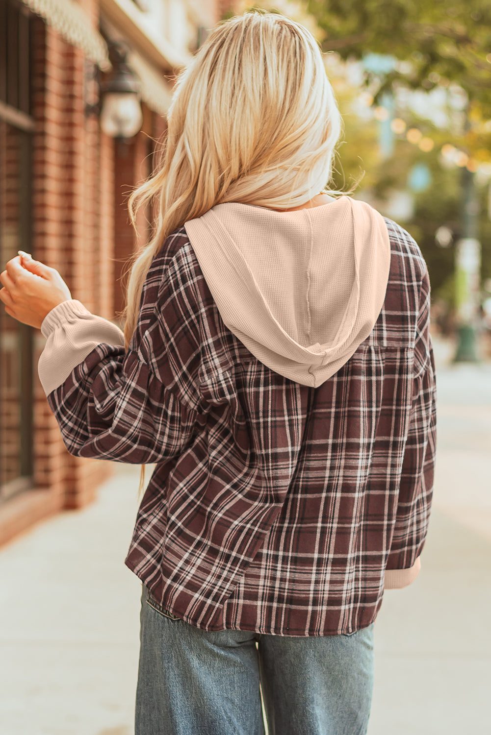 plaid blouse