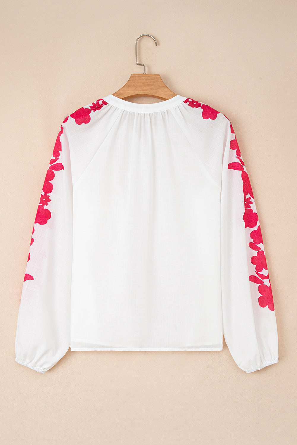 floral embroidered shirt
