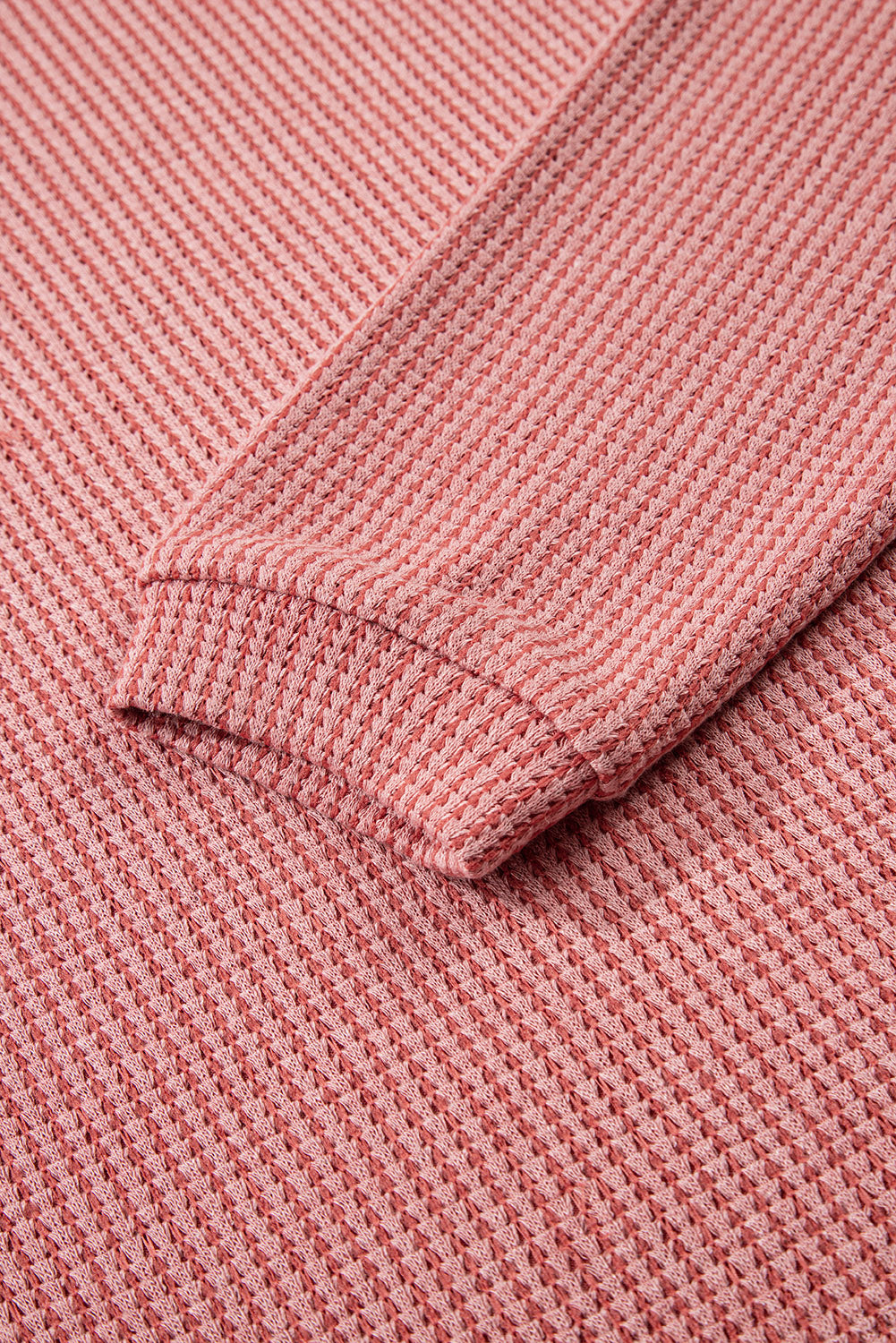 Mineral Red Textured Loose Pullover Top and Casual Short Two-piece Lounge Set