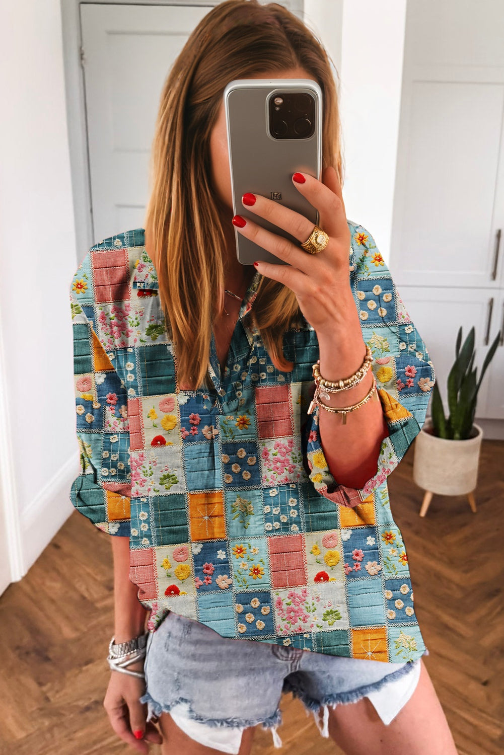 floral blouse womens