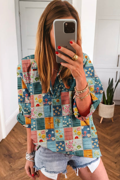 floral blouse womens