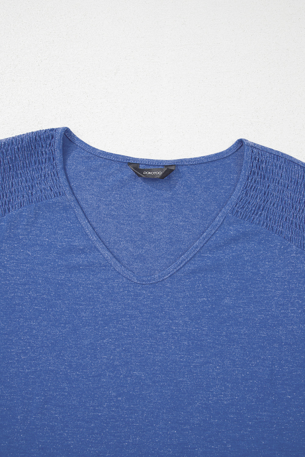 blue long sleeve top