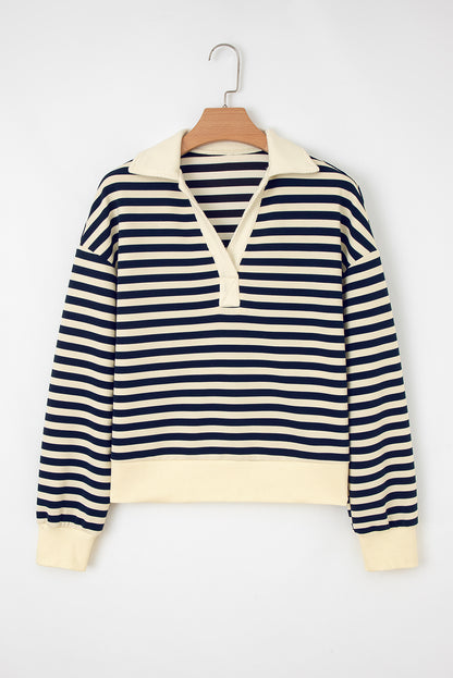 striped long sleeve top