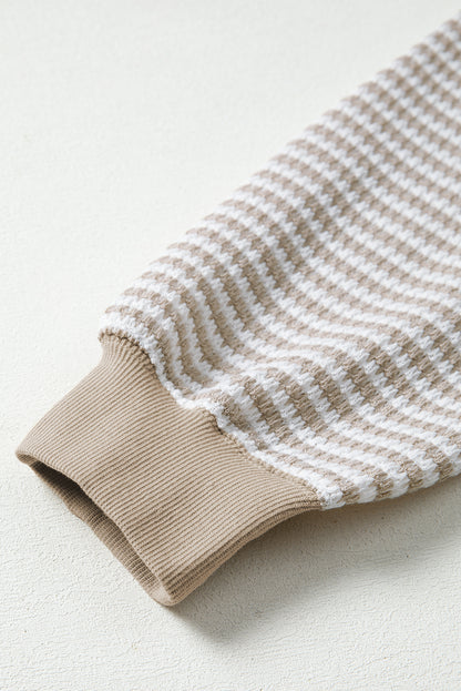 striped long sleeve top