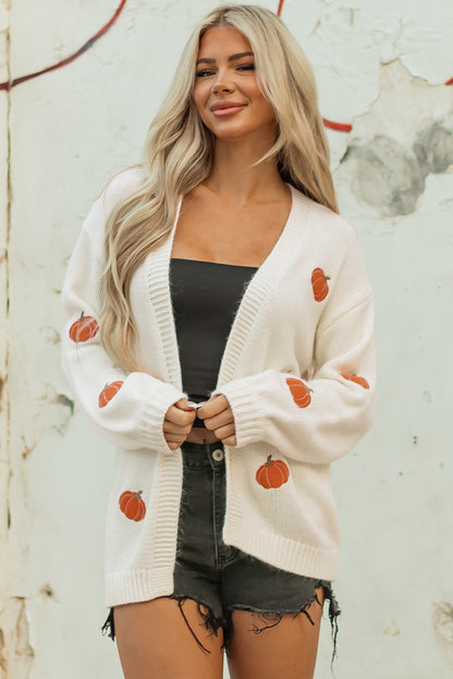 pumpkin cardigan