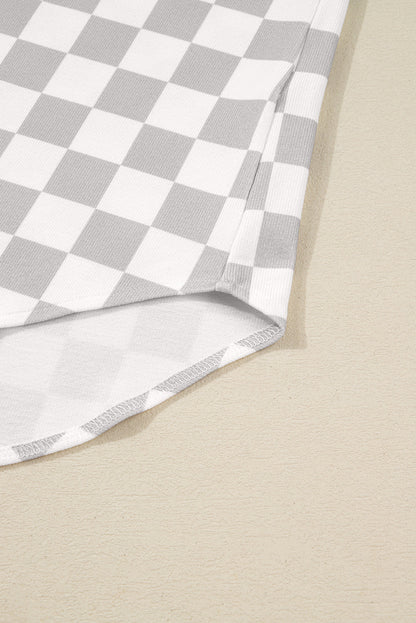 Khaki Checkered Buttoned Down Casual Western Jacket