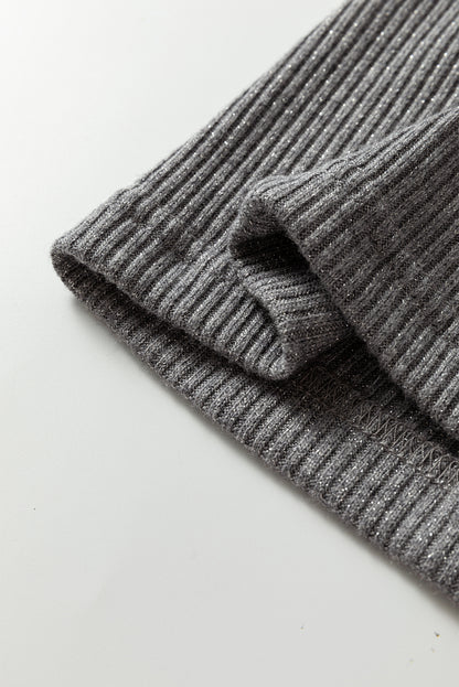 ribbed knit cardigan