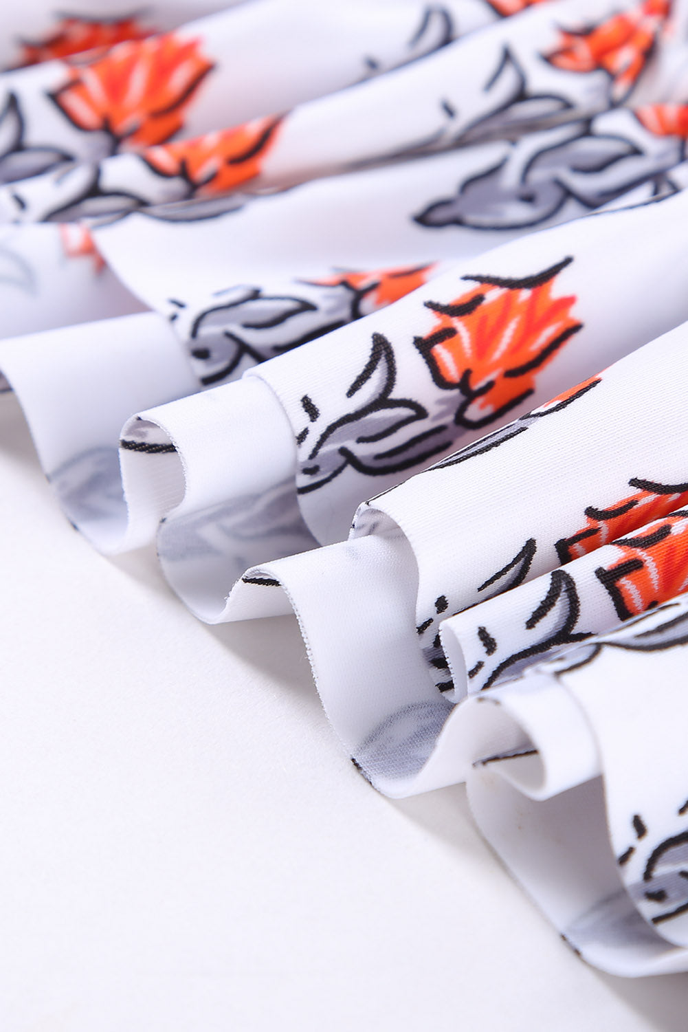 Floral Patchwork Retro High Waist Bikini Set