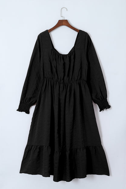 black plus size dress