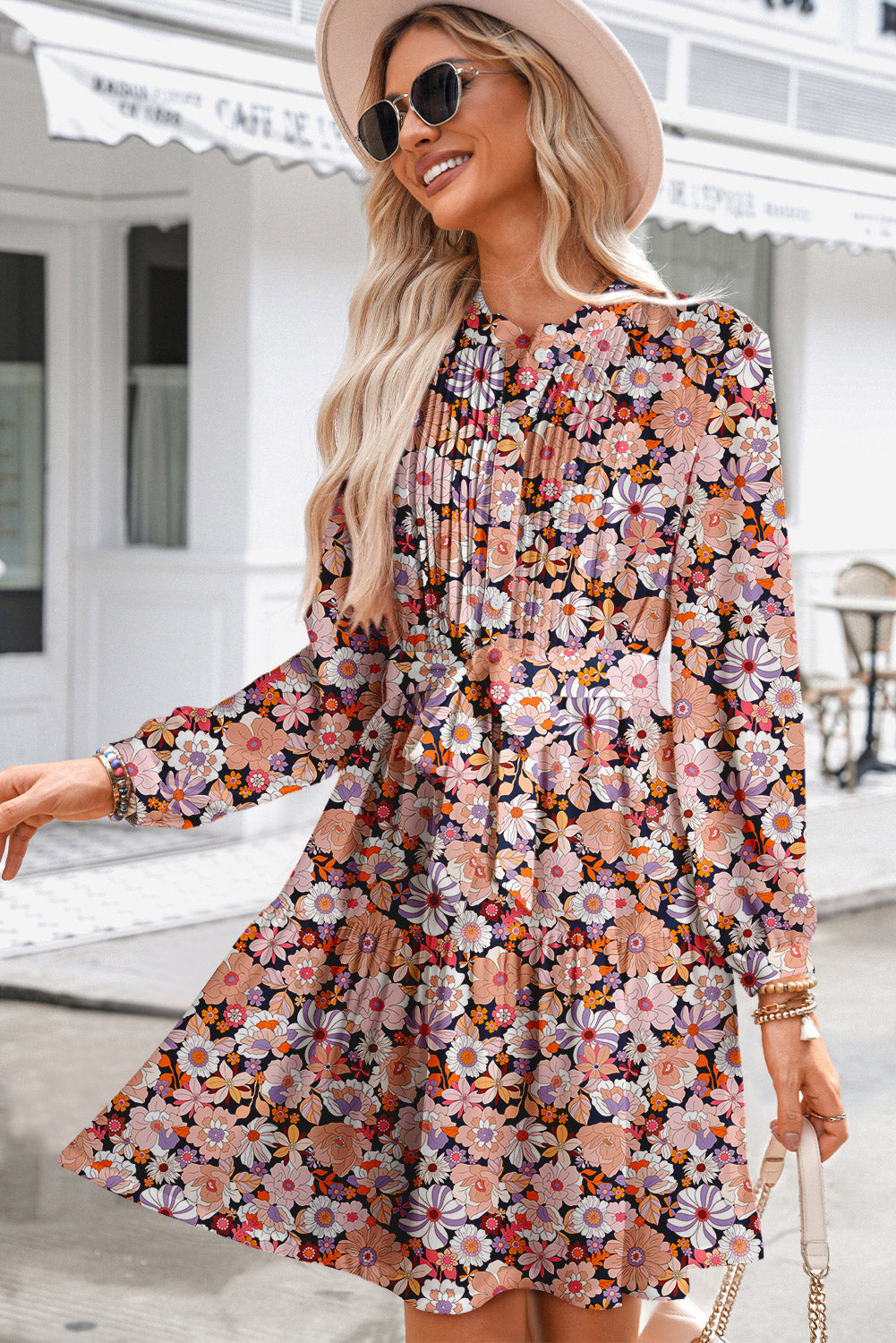 floral mini dress