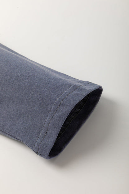 patchwork long sleeve top